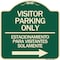 Signmission Bilingual Reserved Parking Visitor Parking Only Estacionamiento Para Visitantes, A-DES-G-1818-24302 A-DES-G-1818-24302 - alternate 1